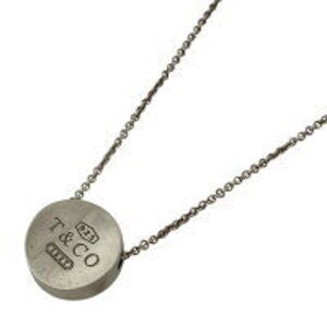 Tiffany Co Concave Circle Necklace Sterling Silver